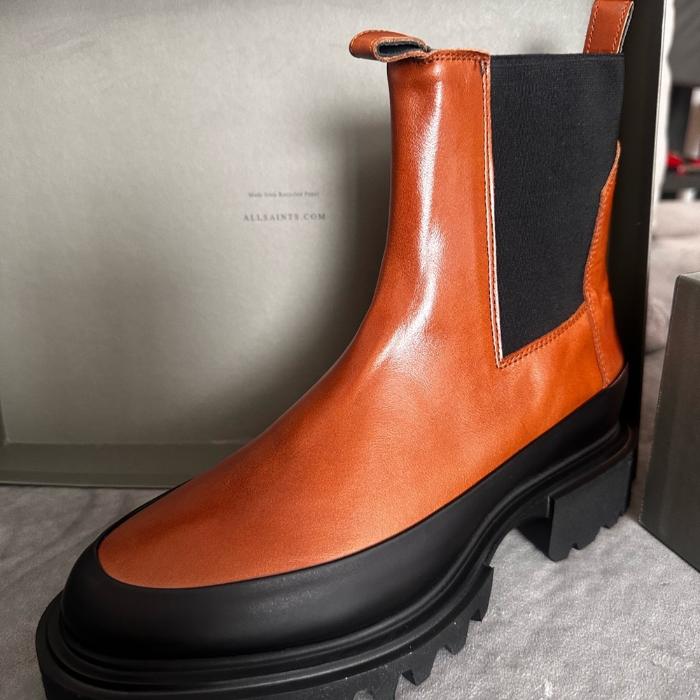 All Saints Women’s  Brown Leather Boots